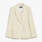 Blazer monopetto in lino 2415041032 035 MAX MARA WEEKEND Sabbia 