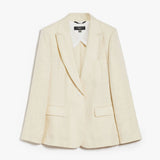 Blazer monopetto in lino 2415041032 035 MAX MARA WEEKEND Sabbia 