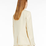 Blazer monopetto in lino 2415041032 035 MAX MARA WEEKEND Sabbia 