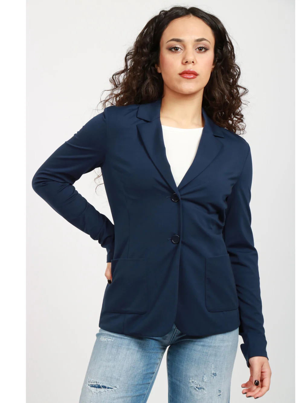 Giacca monopetto 2415911022 003 MAX MARA WEEKEND Blue 