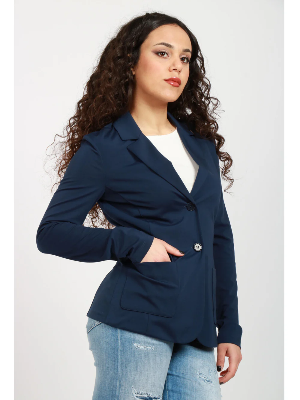 Giacca monopetto 2415911022 003 MAX MARA WEEKEND Blue 