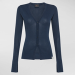 Cardigan in cotone PED5064 99012191 215 PEUTEREY Blue 