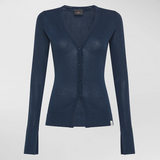 Cardigan in cotone PED5064 99012191 215 PEUTEREY Blue 
