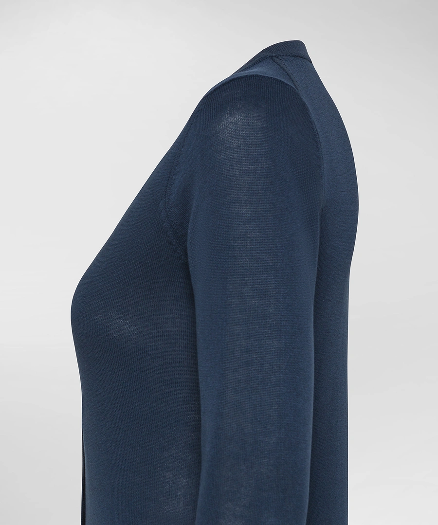 Cardigan in cotone PED5064 99012191 215 PEUTEREY Blue 