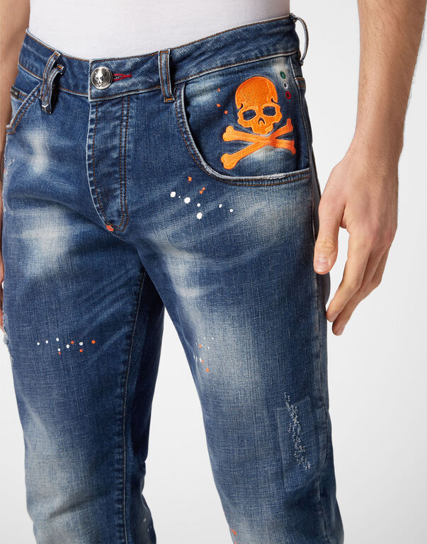 Jeans stone washed MDT3678 PDE004N 08DN PHILIPP PLEIN Clockwork orange 