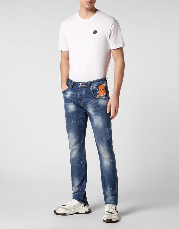 Jeans stone washed MDT3678 PDE004N 08DN PHILIPP PLEIN Clockwork orange 