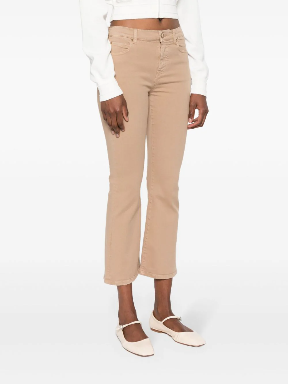 Pantaloni boot cut 100172A1JM D57 PINKO Beige 