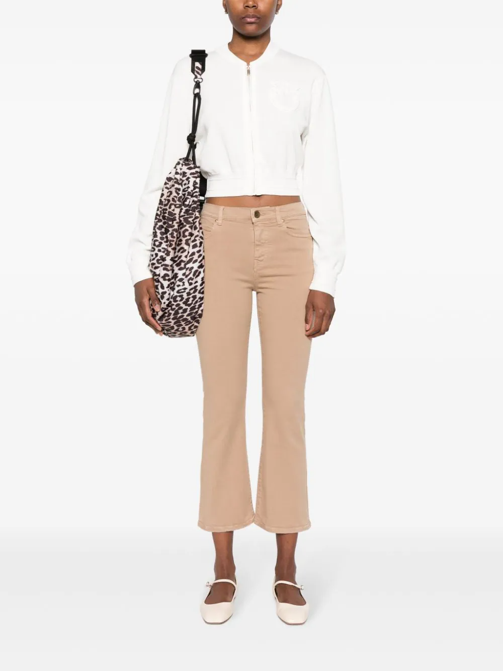 Pantaloni boot cut 100172A1JM D57 PINKO Beige 
