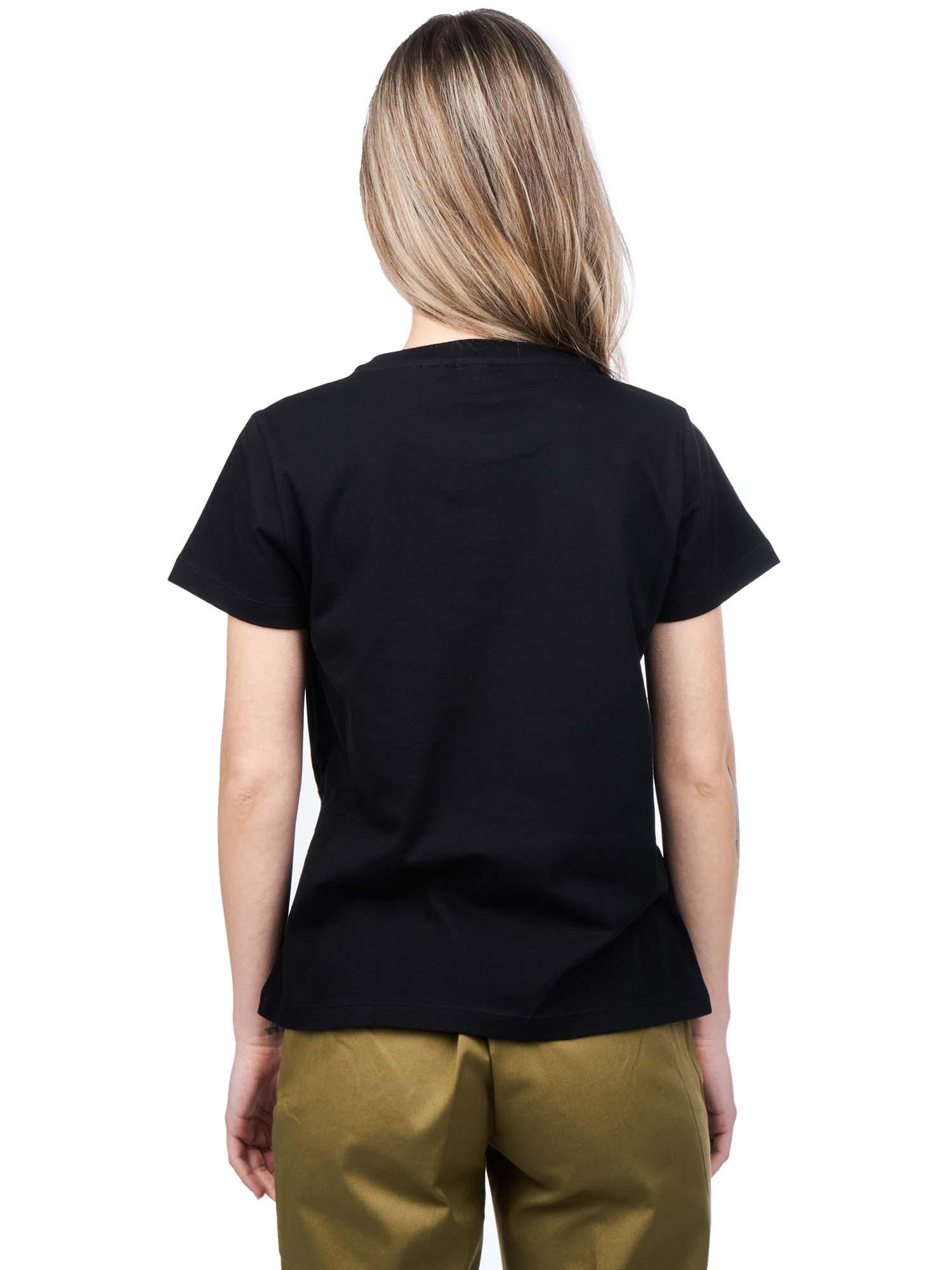 T-Shirt manica corta con logo 100355A0KO Z99 PINKO Black 