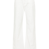 Pantalone in bull di cotone 101733A1RA Z14 PINKO Bianco 