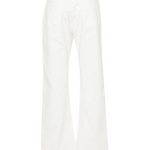 Pantalone in bull di cotone 101733A1RA Z14 PINKO Bianco 
