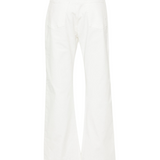 Pantalone in bull di cotone 101733A1RA Z14 PINKO Bianco 