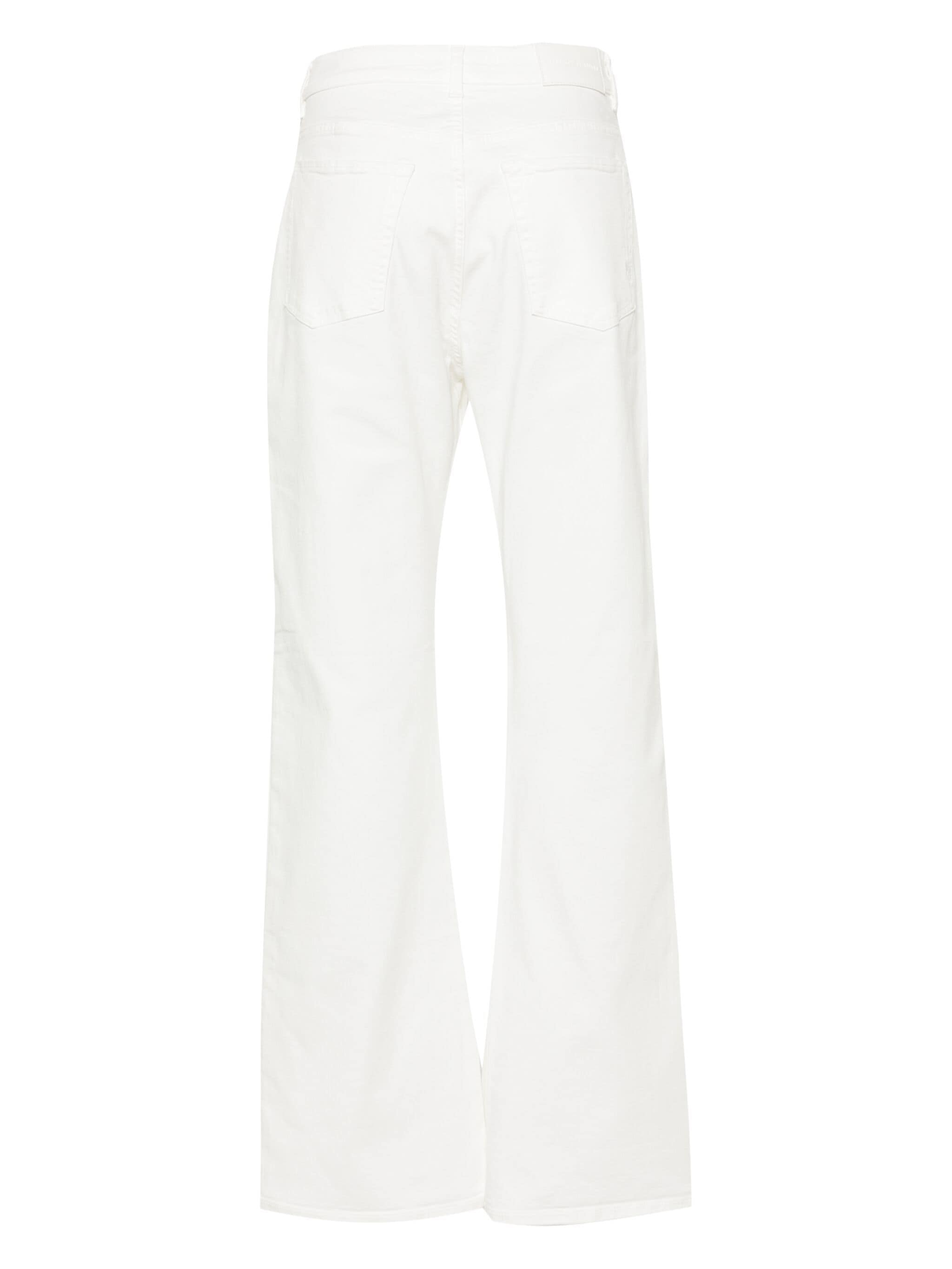 Pantalone in bull di cotone 101733A1RA Z14 PINKO Bianco 