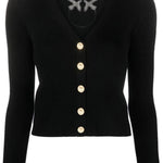 Cardigan in maglia 102018A1KW Z99 PINKO Black 
