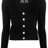 Cardigan in maglia 102018A1KW Z99 PINKO Black 