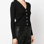Cardigan in maglia 102018A1KW Z99 PINKO Black 