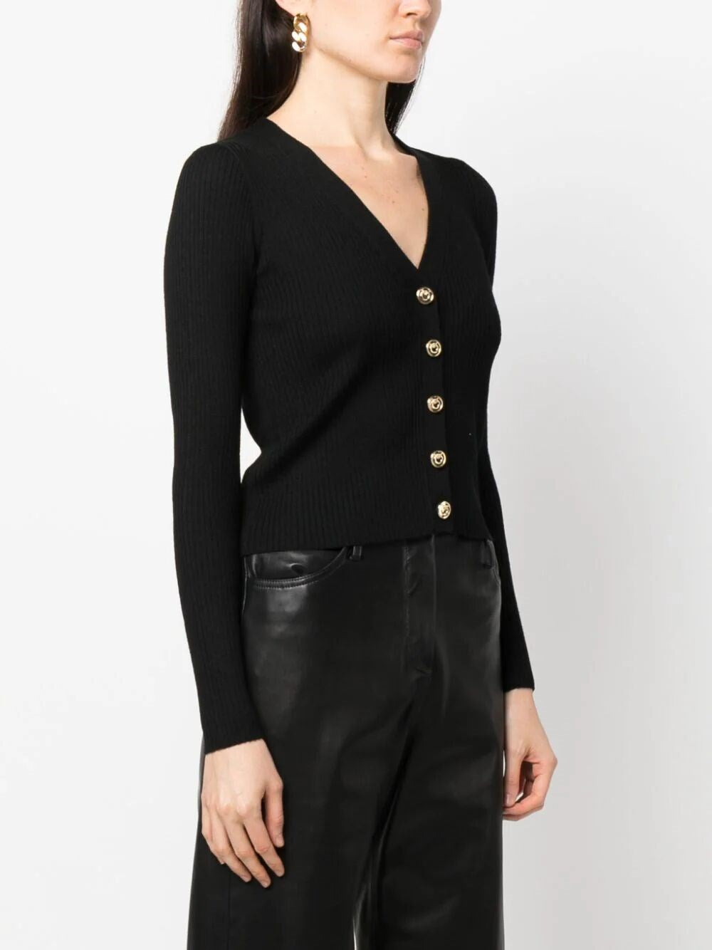 Cardigan in maglia 102018A1KW Z99 PINKO Black 