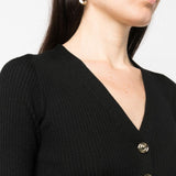 Cardigan in maglia 102018A1KW Z99 PINKO Black 