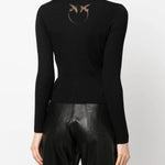 Cardigan in maglia 102018A1KW Z99 PINKO Black 