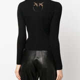 Cardigan in maglia 102018A1KW Z99 PINKO Black 