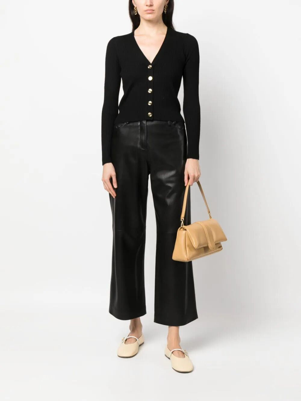 Cardigan in maglia 102018A1KW Z99 PINKO Black 