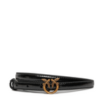 Cintura in pelle lucida 102148A1J5 Z99Q PINKO Nero 
