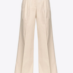 Pantaloni Wide-leg in tessuto cavallery 102205A1OA Q25 PINKO Beige 