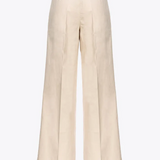 Pantaloni Wide-leg in tessuto cavallery 102205A1OA Q25 PINKO Beige 