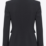 Blazer doppiopetto bottoni in metallo 102859A14I Z99 PINKO Black 