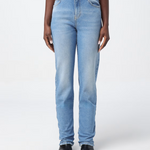 Jeans dritto stone washed 102908A0IC PJM PINKO Light blue 