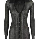 Cardigan in filo di cotone 102980A1ND Z99 PINKO Black 