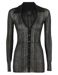 Cardigan in filo di cotone 102980A1ND Z99 PINKO Black 