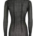 Cardigan in filo di cotone 102980A1ND Z99 PINKO Black 