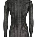 Cardigan in filo di cotone 102980A1ND Z99 PINKO Black 