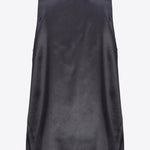 Top smanicato in satin di seta 103028A1RI Z99 PINKO Nero 