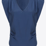 Blusa scollata 103113A1O8 G57 PINKO Blue 