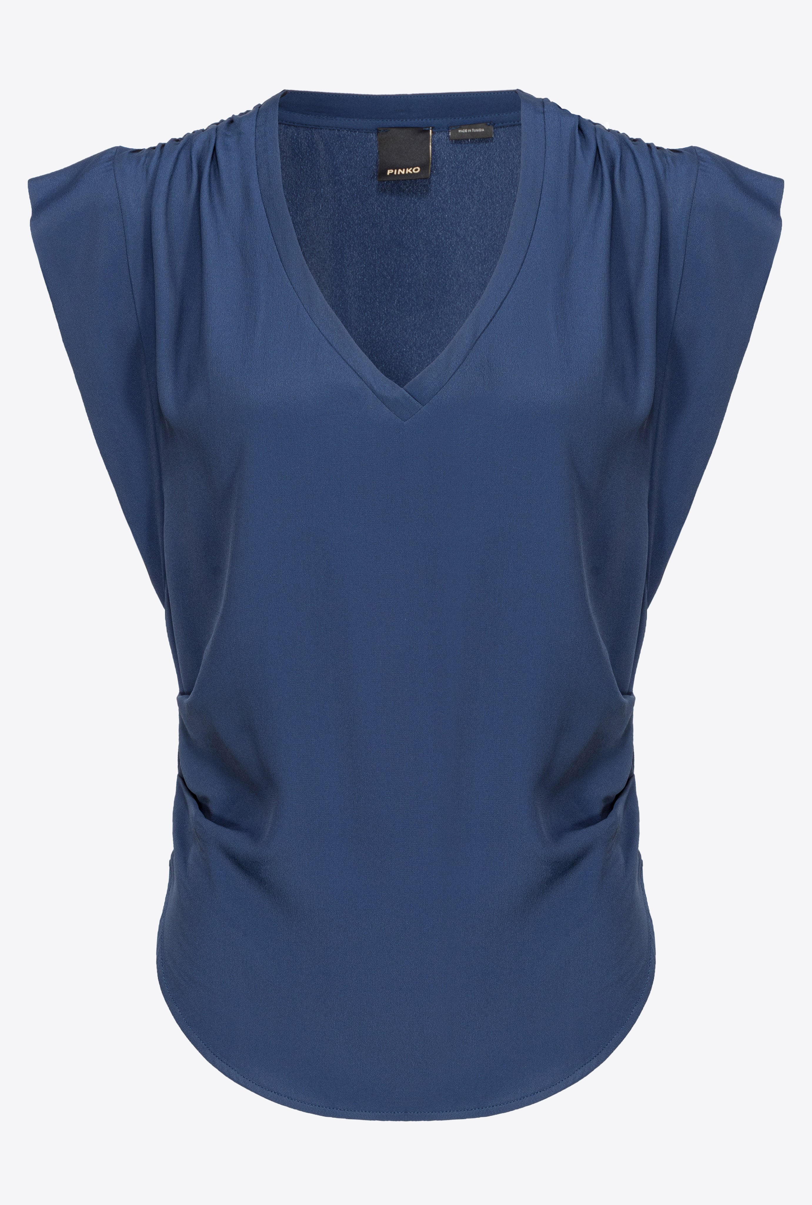 Blusa scollata 103113A1O8 G57 PINKO Blue 