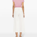 Pantalone cropped 103227A0IM Z07 PINKO White 
