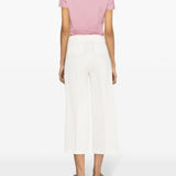 Pantalone cropped 103227A0IM Z07 PINKO White 