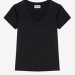 T-Shirt scollo a V RND90049 CB55 C0020 ROY ROGER'S Black 
