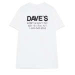 T-Shirt manica corta con stampa RDV006 CG86 C0069 ROY ROGER'S X DAVE'S NEW YORK White 