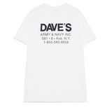 T-Shirt manica corta con stampa RDV006 CG86 C0069 ROY ROGER'S X DAVE'S NEW YORK White 