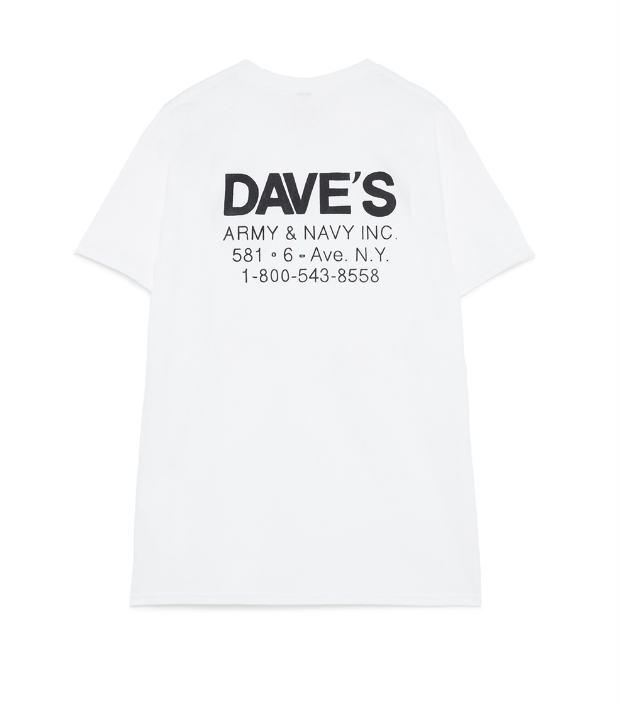 T-Shirt manica corta con stampa RDV006 CG86 C0069 ROY ROGER'S X DAVE'S NEW YORK White 