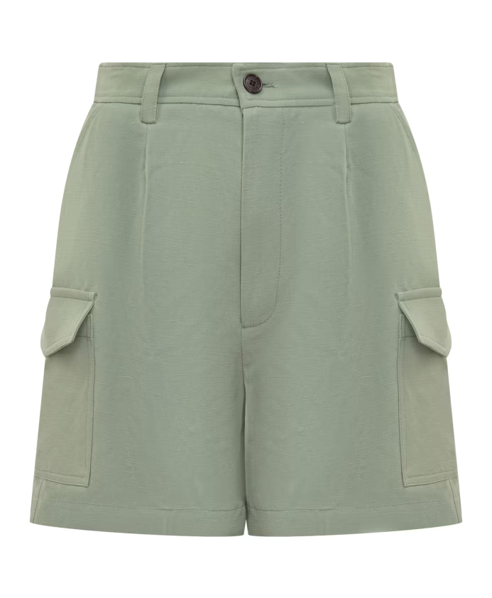 Bemuda con pinces CFWWSH0036FRUT3043 621 WOOLRICH Sage 
