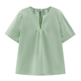 Blusa in cotone CFWWSI0174FRUT3027 621 WOOLRICH Sage 