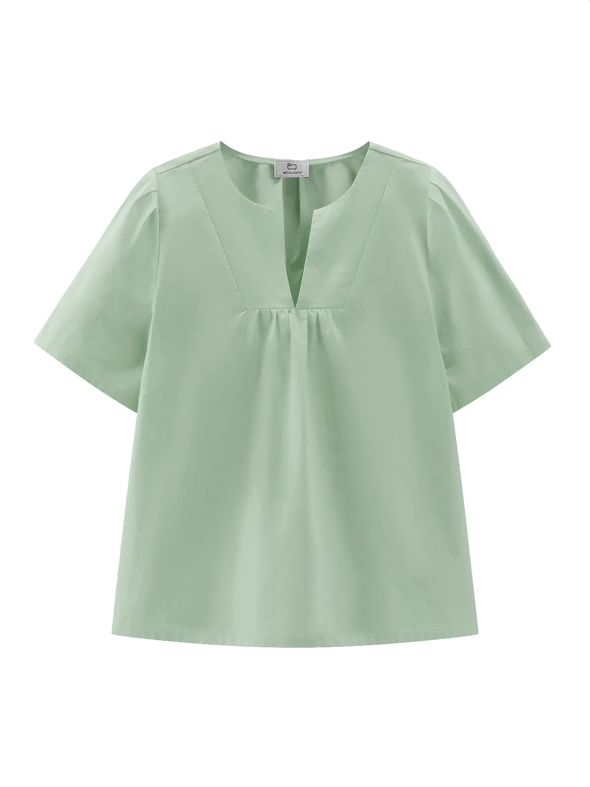Blusa in cotone CFWWSI0174FRUT3027 621 WOOLRICH Sage 