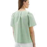 Blusa in cotone CFWWSI0174FRUT3027 621 WOOLRICH Sage 