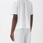 Blusa in cotone CFWWSI0174FRUT3027 8178 WOOLRICH White 