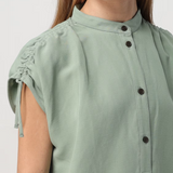 Camicia smanicata CFWWSI0179FRUT3043 621 WOOLRICH Sage 