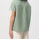 Camicia smanicata CFWWSI0179FRUT3043 621 WOOLRICH Sage 
